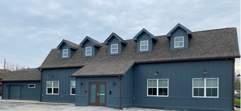 Exterior photo of the clubhouse